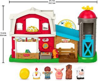 Fisher-Price Little People Μεγάλη Φάρμα με Ήχους Σετ Παιχνιδιού - JGX08