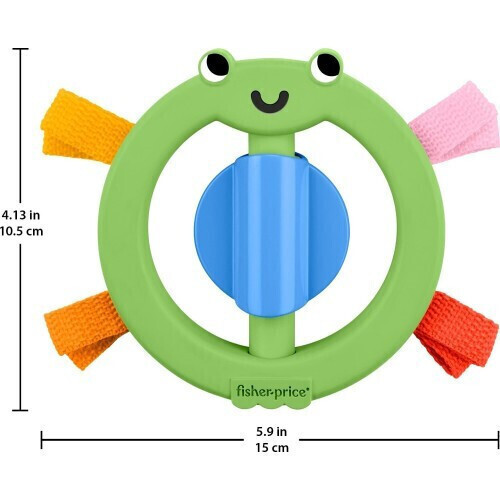 Fisher-Price Κουδουνίστρες Ζωάκια - Πράσινο Βατραχάκι - JKW55
