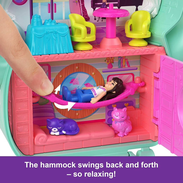 Polly Pocket And Adventures Compact Play Set Kitty Compact - JCR37