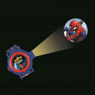 Lexibook Spider-Man Ρυθμιζόμενο Ψηφιακό Ρολόι Χειρός - Προβολέας 20 Εικόνες - DMW050SP