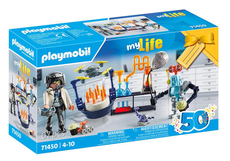 Playmobil My Life Gift Set Πάρτυ στο Εργαστήριο του Τρελοεπιστήμονα  - 71450