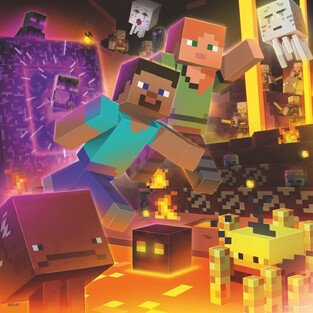 Ravensburger Παζλ 3X49 Τεμ. Minecraft Biomes - 05-05621