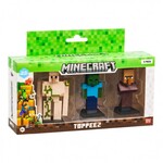Minecraft 3 Toppeez 3D Figures 6cm in Window Box - Διάφορα Σχέδια - MNC10000