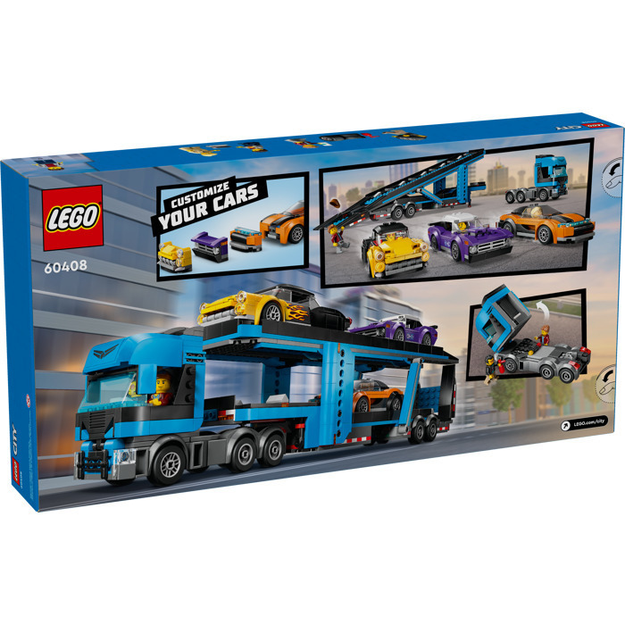 Car Transporter Truck With Sports Cars 