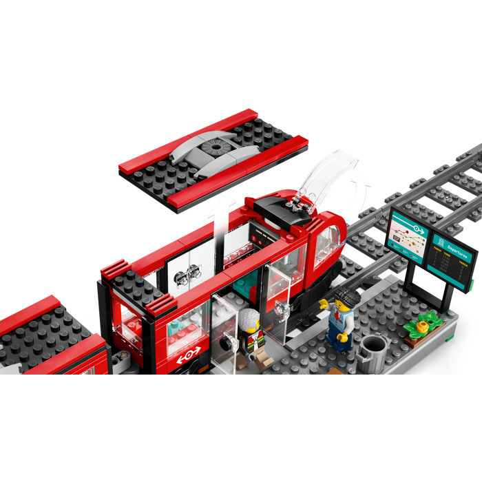 LEGO City Downtown Streetcar and Station - 60423
