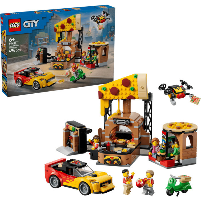 LEGO City Pizza Delivery Experience with Vehicles - 60496