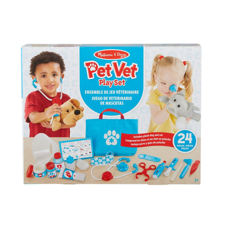Melissa & Doug Pretend Play: Non-Wood - Petvet Playset - 6074883
