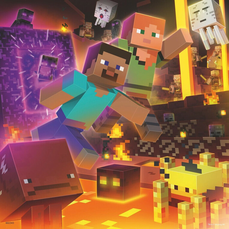 Ravensburger Παζλ 3X49 Τεμ. Minecraft Biomes - 05-05621