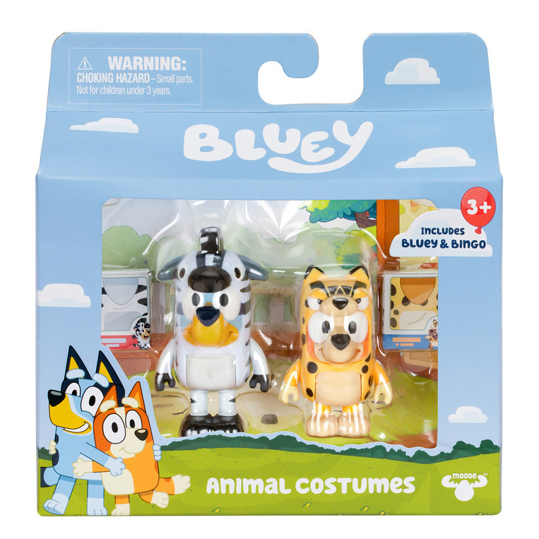 Bluey Σετ Mε 2 Φιγούρες Animal Costumes - BLY17649