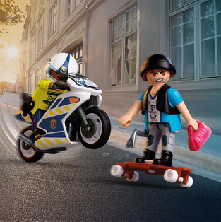 Playmobil City Action Αστυνομική Καταδίωξη Με Μοτοσικλέτα - 72079