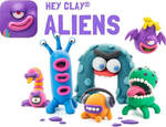 Hey Clay Claymates Εξωγήινοι Πολύχρωμος Πηλός - 440001