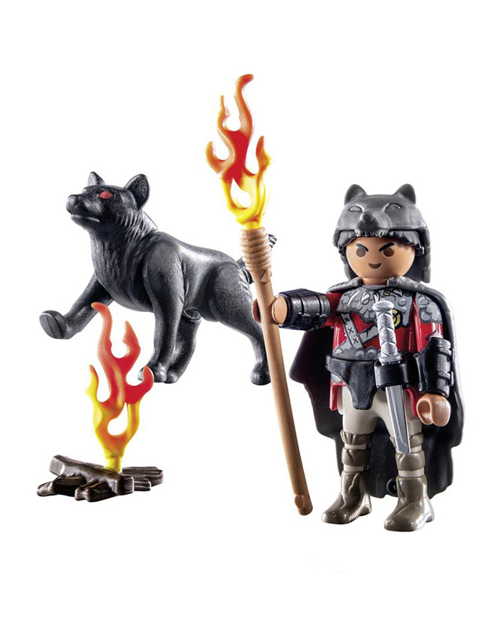 Playmobil Special Plus Πολεμιστής Με Λύκο - 71482