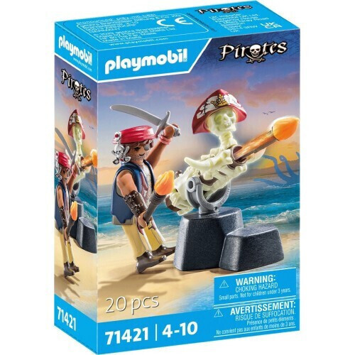 Playmobil Pirates Πειρατής Με Κανόνι - 71421