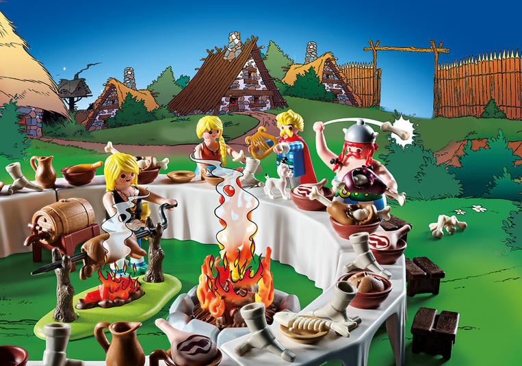 Playmobil Asterix: Το Συμπόσιο Του Χωριού Των Γαλατών - 71827