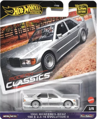 Hot Wheels Premium 1990 Mercedes-Benz 190E E 2.5 16 Evolution II - HVR98