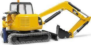 Εκσκαφέας Cat Mini με Ερπήστριες & Εργάτη - BR002466