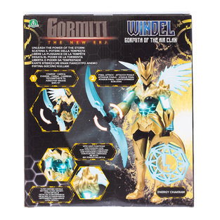 Gormiti The New Era - Φιγούρα Windel - Gormita Of The Air Clan Με Αξεσουάρ Μάχης Λειτουργίες 27Cm - GRV07200