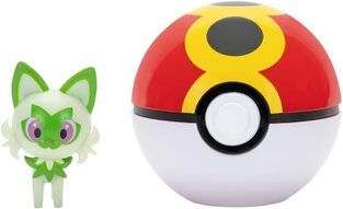 Pokemon Φιγούρα Clip 'N' Go Sprigatito με Poke Ball - PKW4151