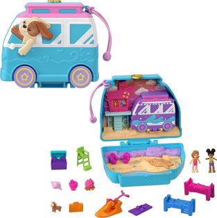 Polly Pocket Seaside Puppy Ride Compact - HRD36