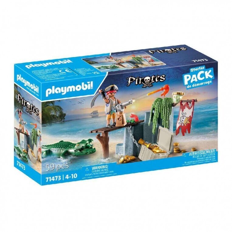 Playmobil Pirates Starter Pack Πειρατής με Αλιγάτορα - 71473