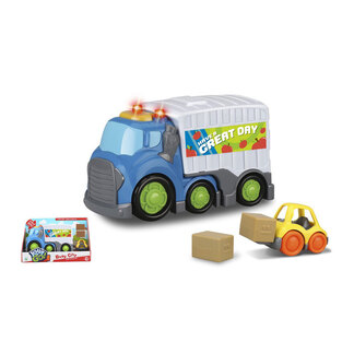 Kidz To GO Big Busy City Σετ Φορτηγό Μεταφοράς 31cm & Μίνι Κλαρκ - FK10360