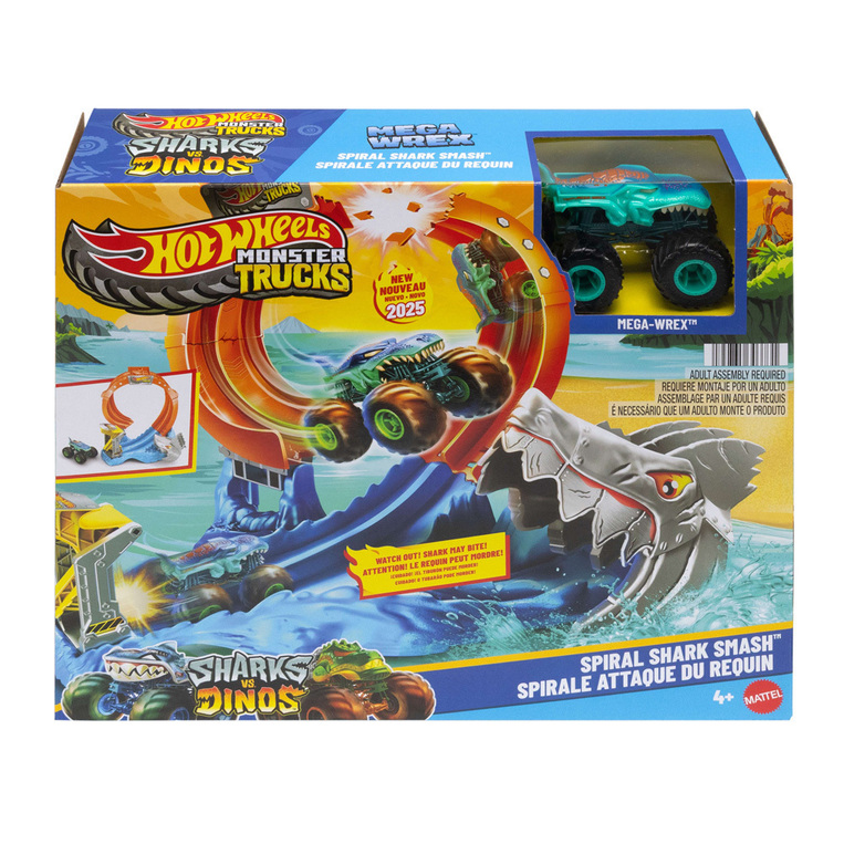 Hot Wheels Monster Trucks - Πίστα Λουπ Με Καρχαρια - JFR08