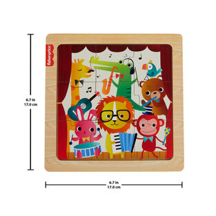Fisher Price Μίνι Ξύλινο Παζλ Μουσικά Όργανα - HXV18