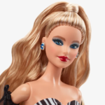 Συλλεκτική Barbie Ασπρόμαυρο Φόρεμα 65 Χρόνια - HRM58