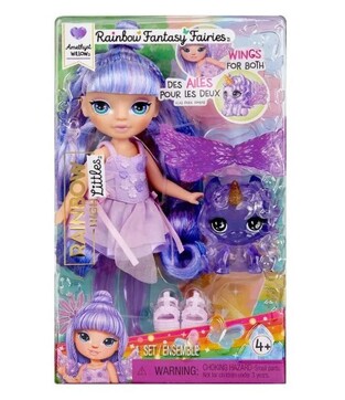 Rainbow High Littles Rainbow Fantasy Fairies - Amethyst Willow Doll - 543435EUC