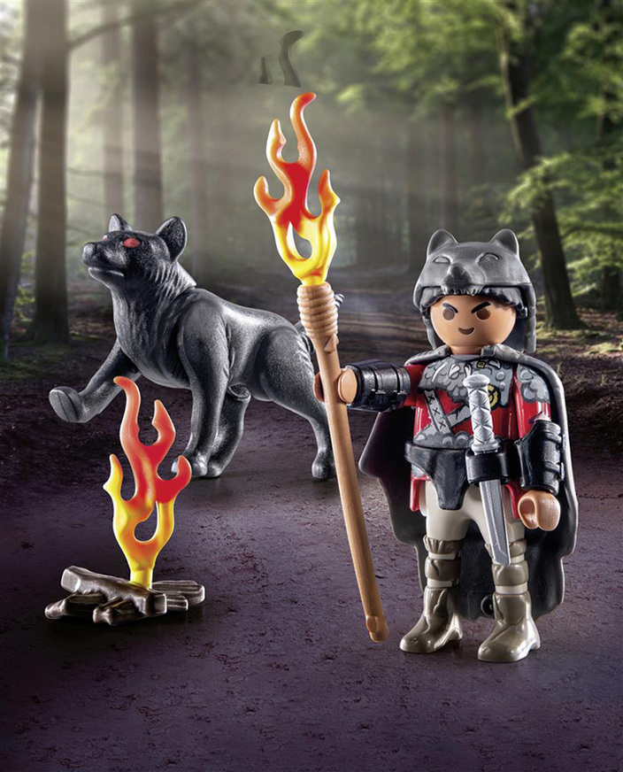Playmobil Special Plus Πολεμιστής Με Λύκο - 71482
