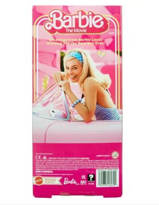 Barbie The Movie Κούκλα Margot Robbie Pink Gingham Dress - HPJ96