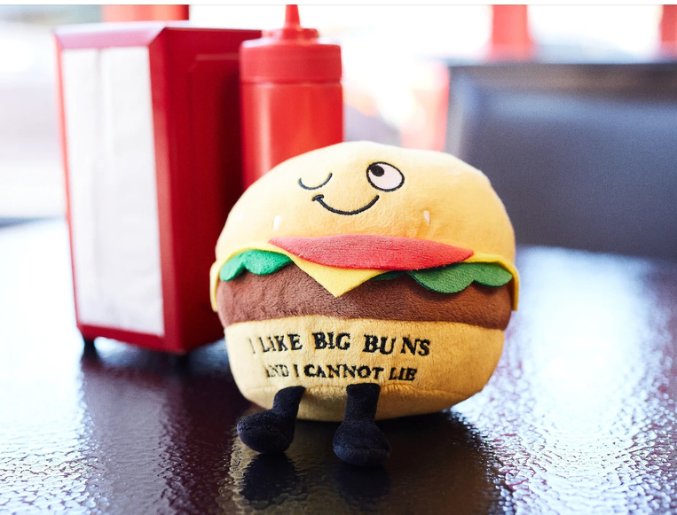 Punchkins Λούτρινο Hamburger "I Like Big Buns & I Cannot Lie" - GC99054