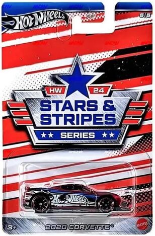 Hot Wheels: Stars & Stripes Series - 2020 Corvette - HRW66