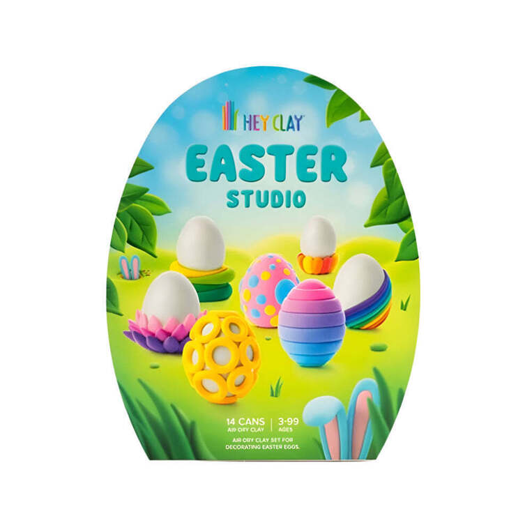 Hey Clay Παιδικός Πηλός Σετ Πολύχρωμος Easter Studio - 440083
