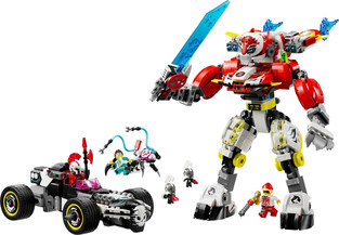 71497 Cooper's Tiger Mech & Zero's Hot Rod Car 