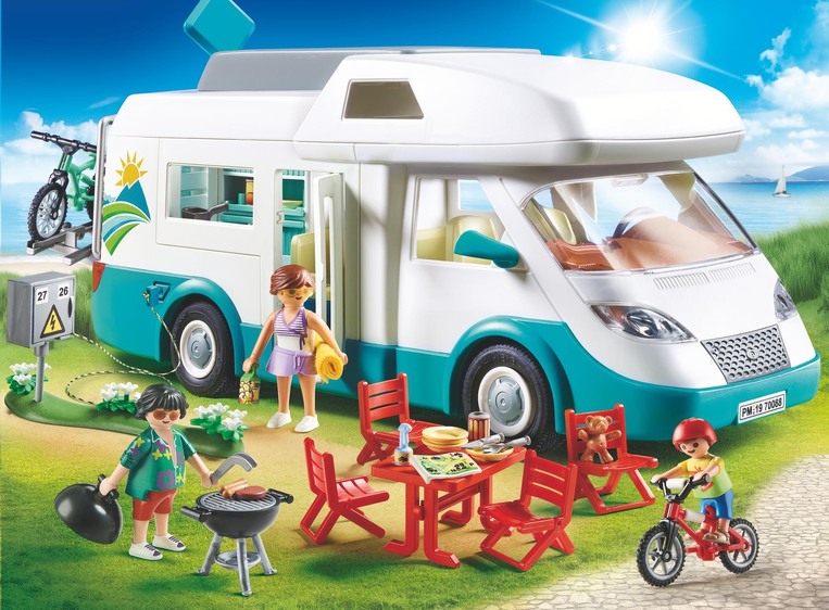 Playmobil Family Fun Αυτοκινούμενο Οικογενειακό Τροχόσπιτο - 70088