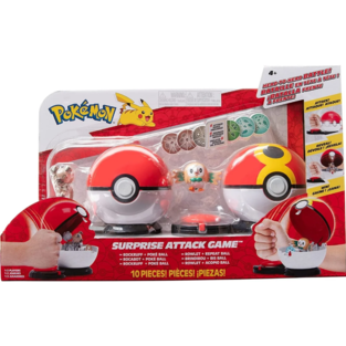 Pokemon Game Pokemon Surprise Attack Game Rowlet With Repeat Ball Vs. Rockr - PKW2723