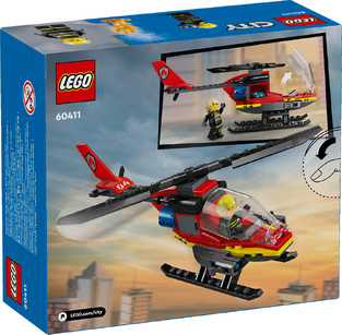 Lego City Fire Rescue Helicopter - 60411