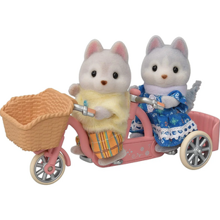 Sylvanian Families Tandem Cycling Set -Husky Sister & Brother - SF5637