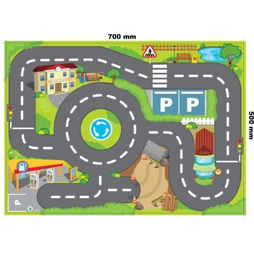 Kidz 2 Go Mini Car Set 3 With Playmat 80x70cm - FK10629