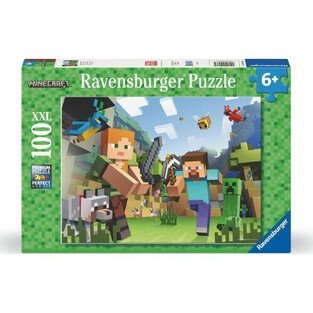 Ravensburger Puzzle: Minecraft - Steve and Alex 100XXLpcs - 12004176