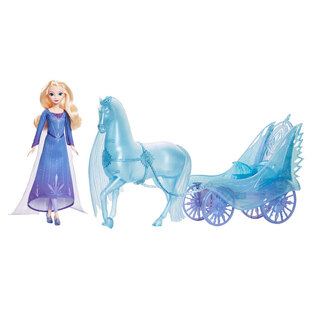 Disney Frozen II Elsa Fashion Doll With Nokk Adventure Carriage - JBG56