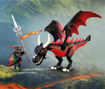 Playmobil Knights Μαύρος Δράκος και Ιππότης - 72114