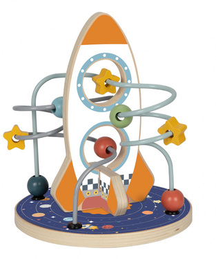 Tooky Toy Ξύλινος Πύραυλος Λαβύρινθος - TP058