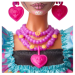 Συλλεκτική Barbie Día De Muertos 2024 Collectible Doll in Ruffled Black Gown - HRM72