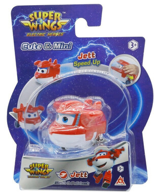 Super Wings Electric Heroes Stunt & Pull Back Jett - 780130-1