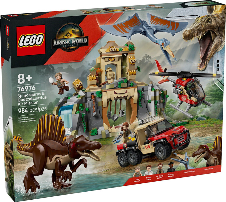 LEGO Jurassic World Spinosaurus & Quetzalcoatlus Air Mission - 76976