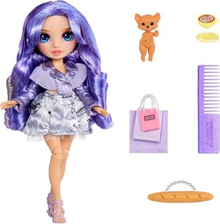 Rainbow High Pretty in Paris - Violet Willow Doll - 248798EUC