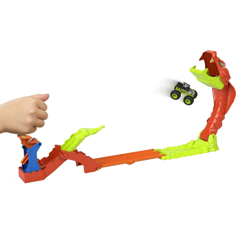Παιχνιδολαμπάδα Hot Wheels Monster Trucks Snake Slam Takedown Playset - JJN44L