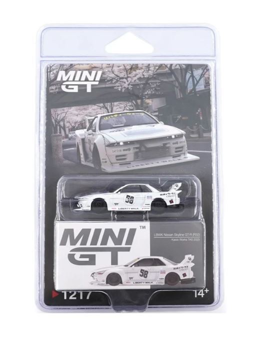 Mini GT Blister Nissan Skyline GT-R (R32) Kaido Works TAS 2025 - MGT01217BL